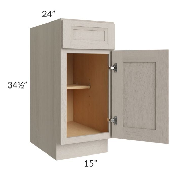 RTA Catalina Mist 15" Base Cabinet with Tray Divider Kit