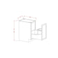 RTA Catalina Mist 15" Full Height Door Base Cabinet with Single Trashcan Pullout