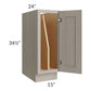 RTA Catalina Mist 15" Full Height Door Tray Divider Base Cabinet with 1 Decorative End Panel