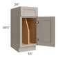 RTA Catalina Mist 15" Tray Divider Base Cabinet