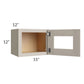 RTA Catalina Mist 15" x 12" Decorative Wall Cabinet with 1 Decorative End Panel