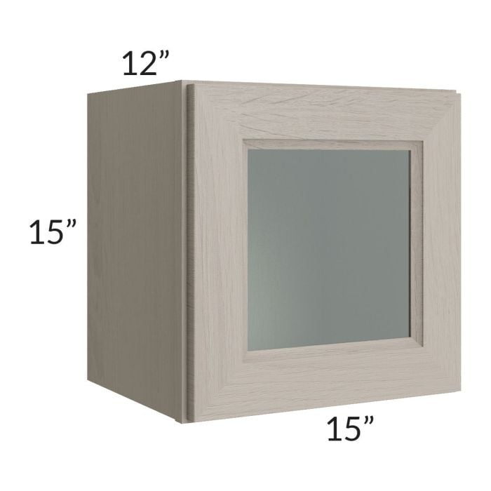 RTA Catalina Mist 15" x 15" Decorative Wall Cabinet with 1 Decorative End Panel