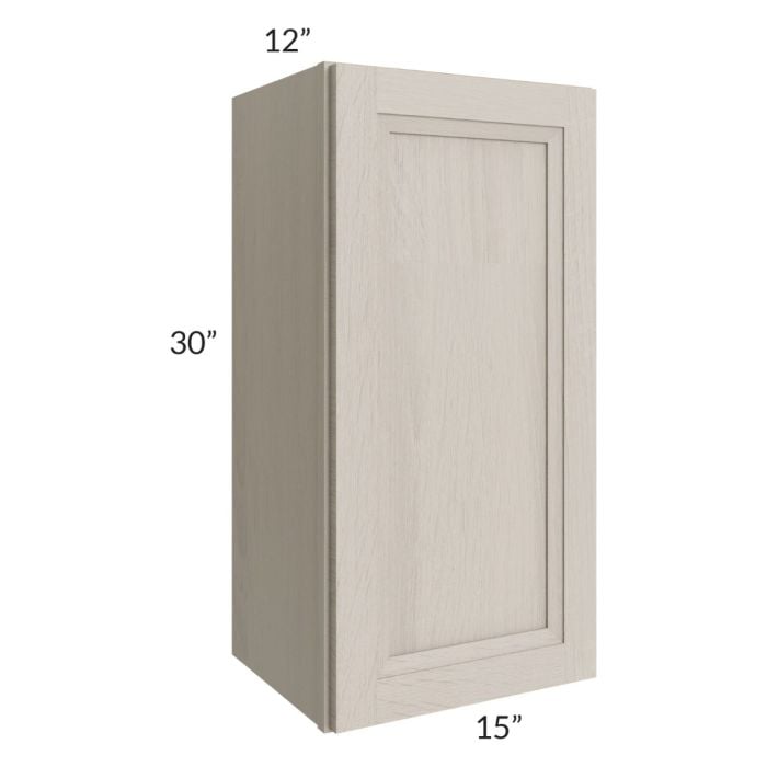 RTA Catalina Mist 15" x 30" Wall Cabinet with 1 Decorative End Panel