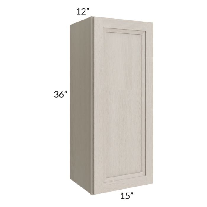 RTA Catalina Mist 15" x 36" Wall Cabinet with 1 Decorative End Panel