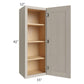 RTA Catalina Mist 15" x 42" Wall Cabinet with 2 Decorative End Panels