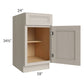 RTA Catalina Mist 18" Base Cabinet with 1 Decorative End Panel and 1 Roll Out Tray