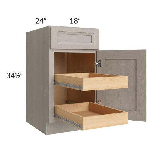 RTA Catalina Mist 18" Base Cabinet with 2 Rollout Trays