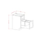 RTA Catalina Mist 18" Base Cabinet with Double Trashcan Pullout