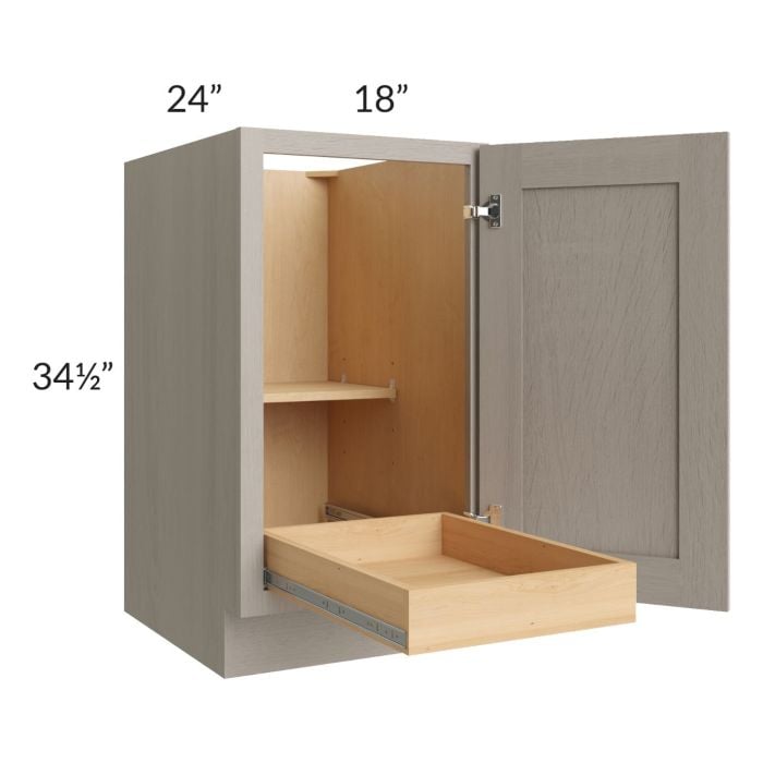 RTA Catalina Mist 18" Full Height Door Base Cabinet with 1 Rollout Tray