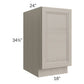 RTA Catalina Mist 18" Full Height Door Base Cabinet with 2 Decorative End Panels and 2 Roll Out Trays