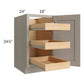 RTA Catalina Mist 18" Full Height Door Base Cabinet with 3 Rollout Trays