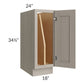 RTA Catalina Mist 18" Full Height Door Tray Divider Base Cabinet with 1 Decorative End Panel