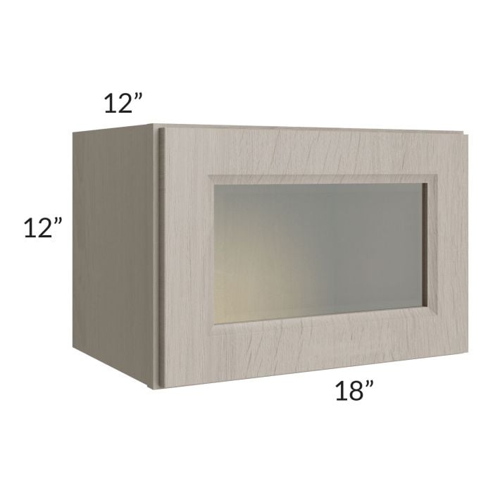 RTA Catalina Mist 18" x 12" Decorative Wall Cabinet with 2 Decorative End Panels