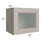 RTA Catalina Mist 18" x 15" Decorative Wall Cabinet with 1 Decorative End Panel