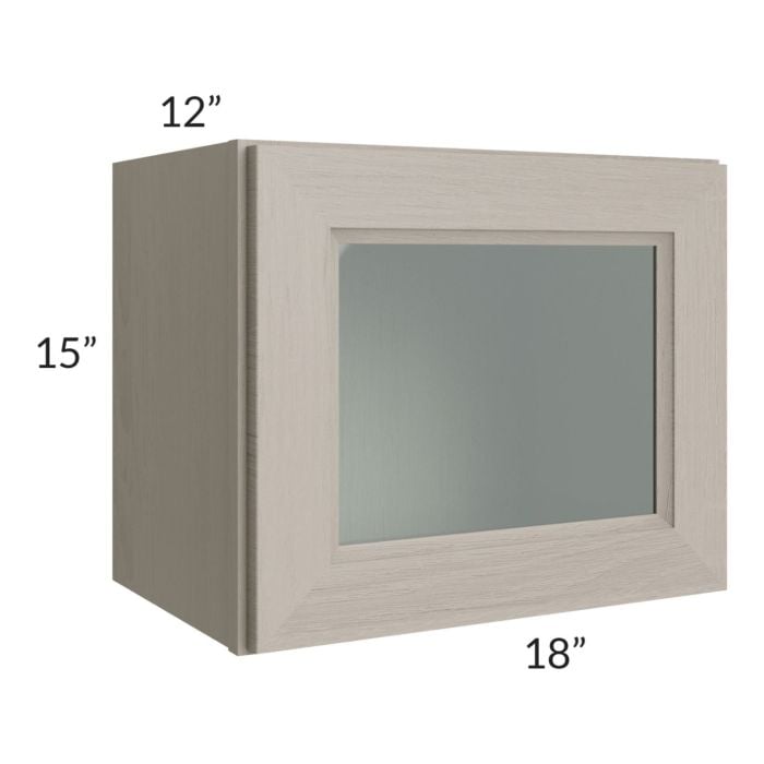 RTA Catalina Mist 18" x 15" Decorative Wall Cabinet with 2 Decorative End Panels