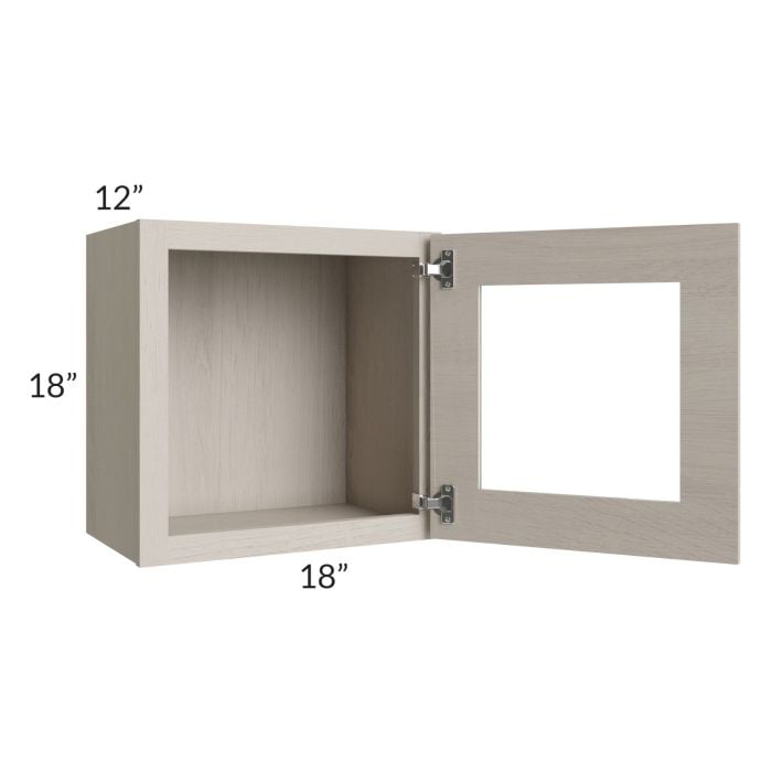 RTA Catalina Mist 18" x 18" Decorative Wall Cabinet with 1 Decorative End Panel