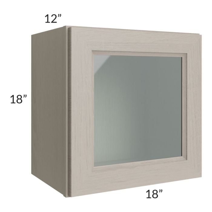 RTA Catalina Mist 18" x 18" Decorative Wall Cabinet with 2 Decorative End Panels