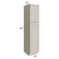 RTA Catalina Mist 18" x 84" x 24" Wall Pantry Cabinet with 1 Decorative End Panel