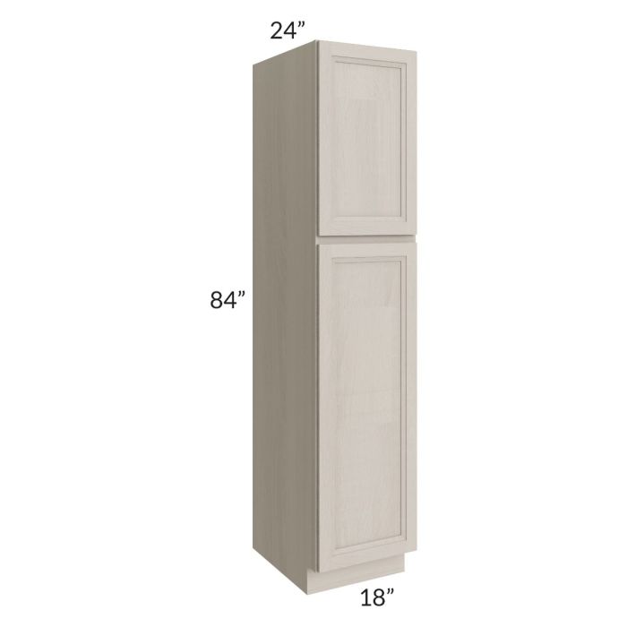 RTA Catalina Mist 18" x 84" x 24" Wall Pantry Cabinet with 1 Decorative End Panel