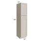 RTA Catalina Mist 18" x 84" x 24" Wall Pantry Cabinet with 3 Roll Out Trays