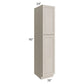 RTA Catalina Mist 18" x 90" x 24" Wall Pantry Cabinet with 2 Roll Out Trays