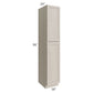 RTA Catalina Mist 18" x 96" x 24" Wall Pantry Cabinet with 1 Roll Out Tray