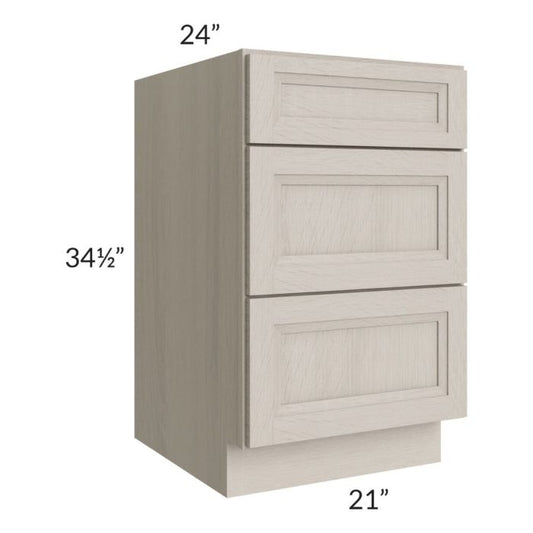 RTA Catalina Mist 21" 3-Drawer Base Cabinet