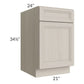 RTA Catalina Mist 21" Base Cabinet with 1 Decorative End Panel