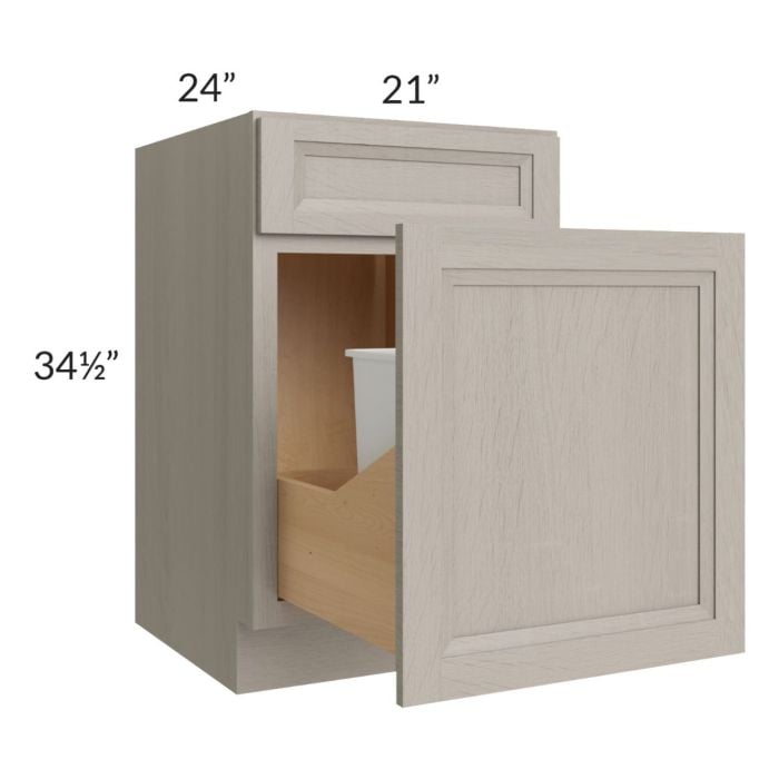 RTA Catalina Mist 21" Base Cabinet with Double Trashcan Pullout