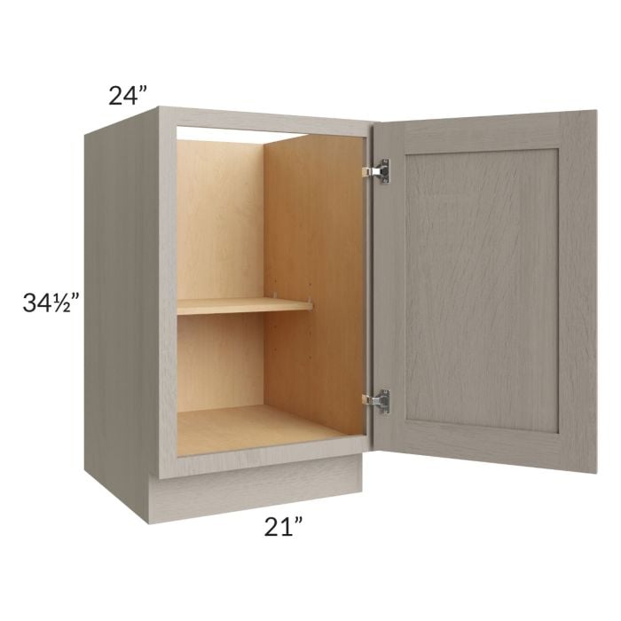 RTA Catalina Mist 21" Full Height Door Base Cabinet with 2 Roll Out Trays