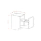 RTA Catalina Mist 21" Full Height Door Base Cabinet with Double Trashcan Pullout
