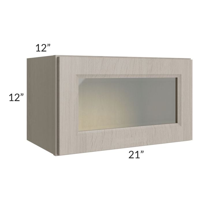 RTA Catalina Mist 21" x 12" Decorative Wall Cabinet with 1 Decorative End Panel