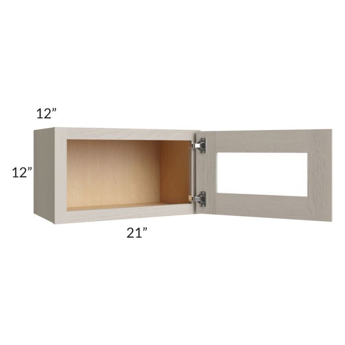RTA Catalina Mist 21" x 12" Decorative Wall Cabinet with 2 Decorative End Panels