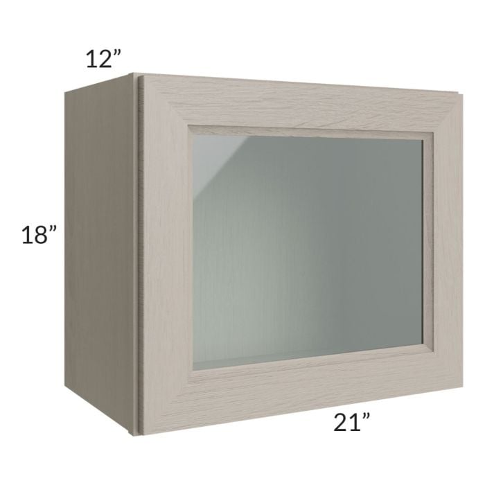 RTA Catalina Mist 21" x 18" Decorative Wall Cabinet with 2 Decorative End Panels