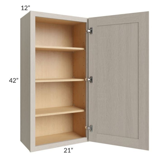 RTA Catalina Mist 21" x 42" Wall Cabinet with 1 Decorative End Panel