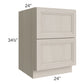 RTA Catalina Mist 24" 2-Drawer Base Cabinet with 2 Decorative End Panels