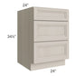 RTA Catalina Mist 24" 3-Drawer Base Cabinet with 2 Decorative End Panels