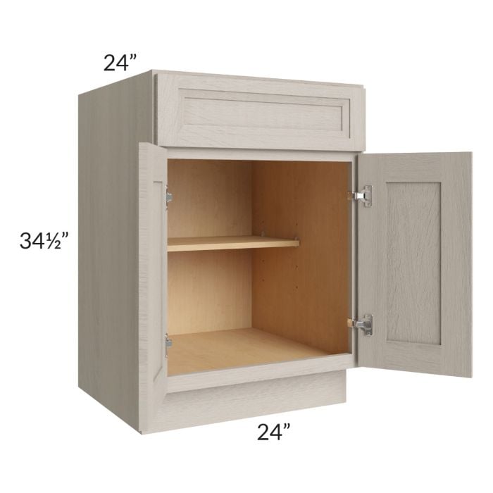 RTA Catalina Mist 24" Base Cabinet with 1 Decorative End Panel