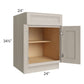 RTA Catalina Mist 24" Base Cabinet with 2 Decorative End Panels