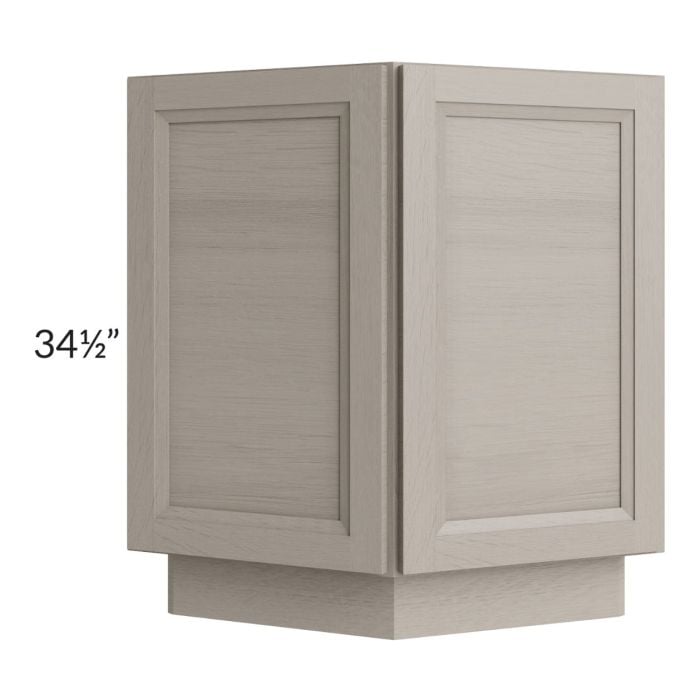 RTA Catalina Mist 24" Base End Angle Cabinet with 2 Decorative End Panels