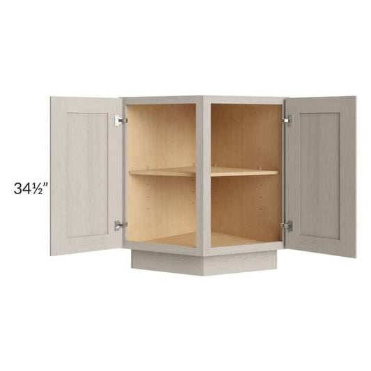 RTA Catalina Mist 24" Base End Angle Cabinet with 2 Decorative End Panels