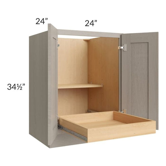 RTA Catalina Mist 24" Full Height Base Cabinet with 1 Rollout Tray