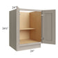 RTA Catalina Mist 24" Full Height Door Base Cabinet with 2 Decorative End Panels