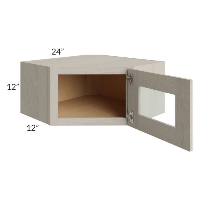 RTA Catalina Mist 24" x 12" Decorative Wall Diagonal Corner Cabinet
