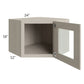 RTA Catalina Mist 24" x 18" Decorative Wall Diagonal Corner Cabinet