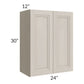 RTA Catalina Mist 24" x 30" Wall Cabinet with 1 Decorative End Panel