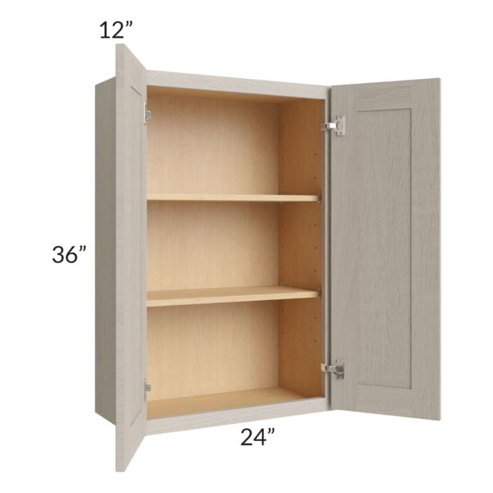 RTA Catalina Mist 24" x 36" Wall Cabinet with 2 Decorative End Panels
