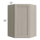 RTA Catalina Mist 24" x 36" Wall Diagonal Corner Cabinet