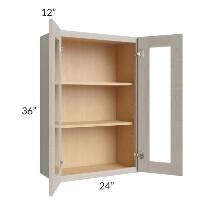 RTA Catalina Mist 24" x 36" Wall Glass Door Cabinet (Prepped for Glass Doors)
