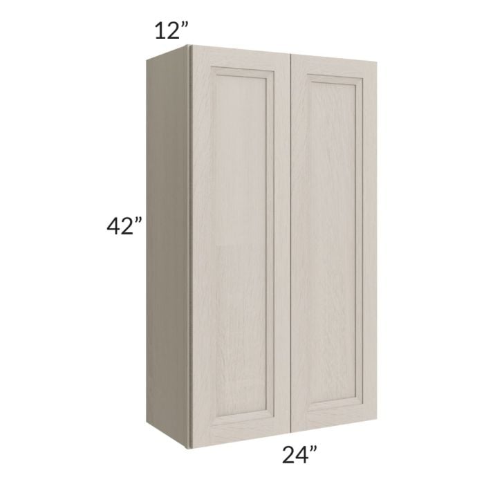 RTA Catalina Mist 24" x 42" Wall Cabinet with 1 Decorative End Panel